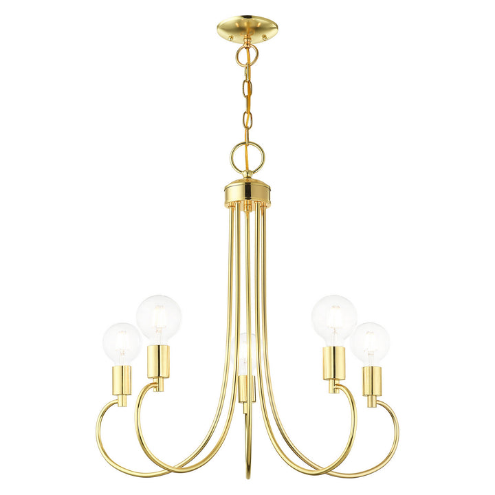 Livex Bari 42925-02 Chandelier Light - Polished Brass