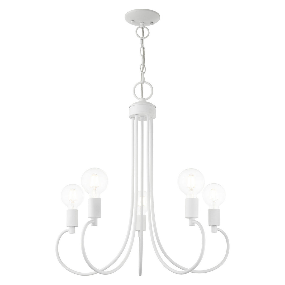 Livex Bari 42925-03 Chandelier Light - White