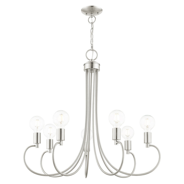 Livex Bari 42927-91 Chandelier Light - Brushed Nickel