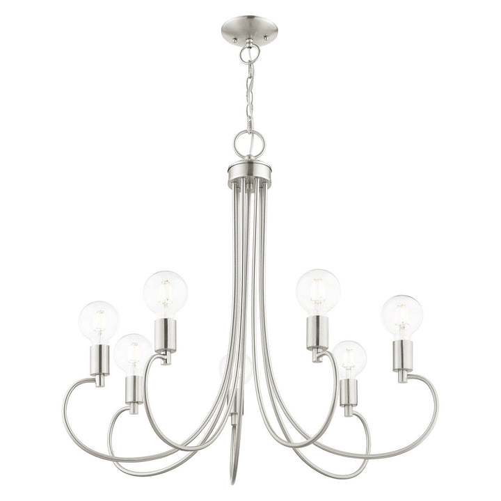 Livex Bari 42927-91 Chandelier Light - Brushed Nickel