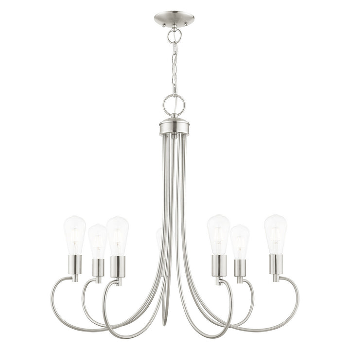 Livex Bari 42927-91 Chandelier Light - Brushed Nickel