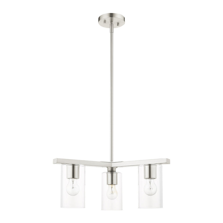 Livex Zurich 45473-91 Chandelier Light - Brushed Nickel