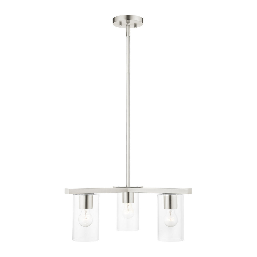Livex Zurich 45473-91 Chandelier Light - Brushed Nickel