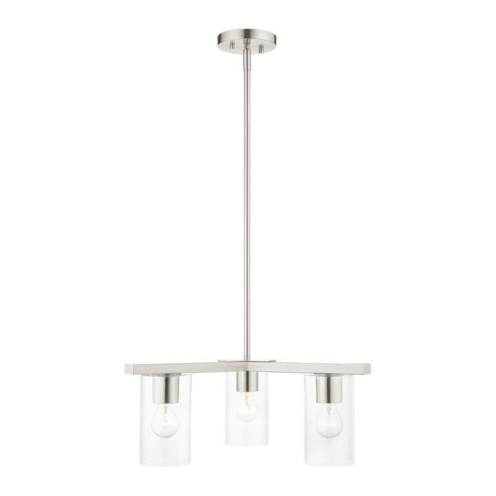Livex Zurich 45473-91 Chandelier Light - Brushed Nickel
