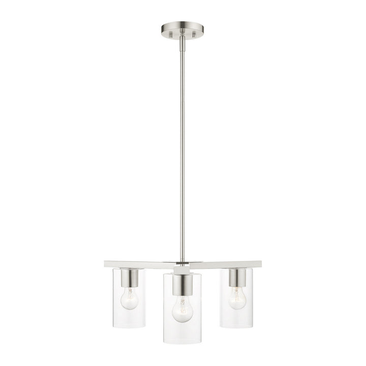 Livex Zurich 45473-91 Chandelier Light - Brushed Nickel