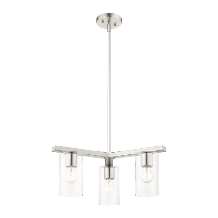 Livex Zurich 45473-91 Chandelier Light - Brushed Nickel