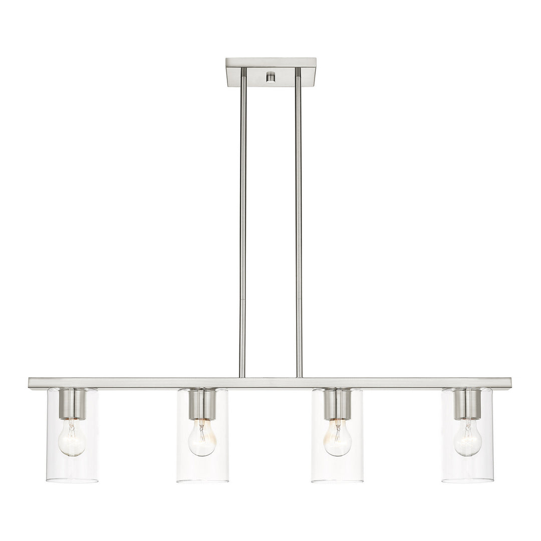 Livex Zurich 45474-91 Pendant Light - Brushed Nickel