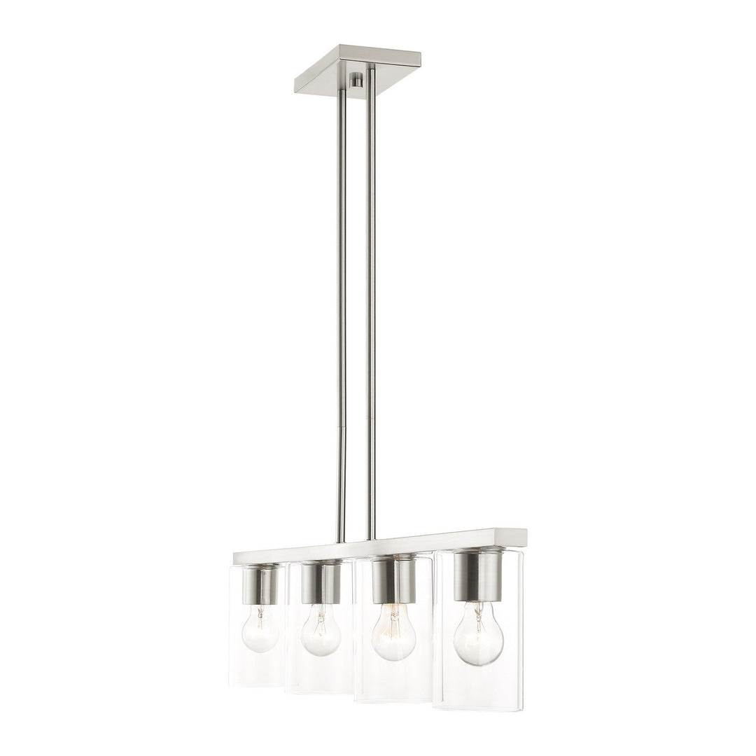 Livex Zurich 45474-91 Pendant Light - Brushed Nickel