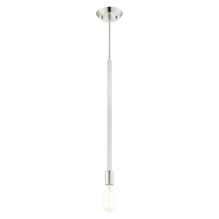 Livex Prague 45831-91 Pendant Light - Brushed Nickel