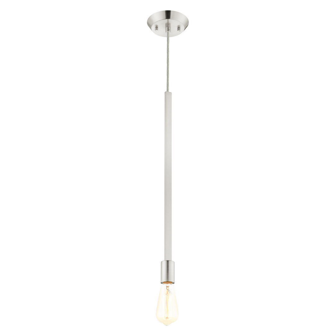 Livex Prague 45831-91 Pendant Light - Brushed Nickel