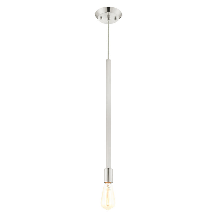 Livex Prague 45831-91 Pendant Light - Brushed Nickel