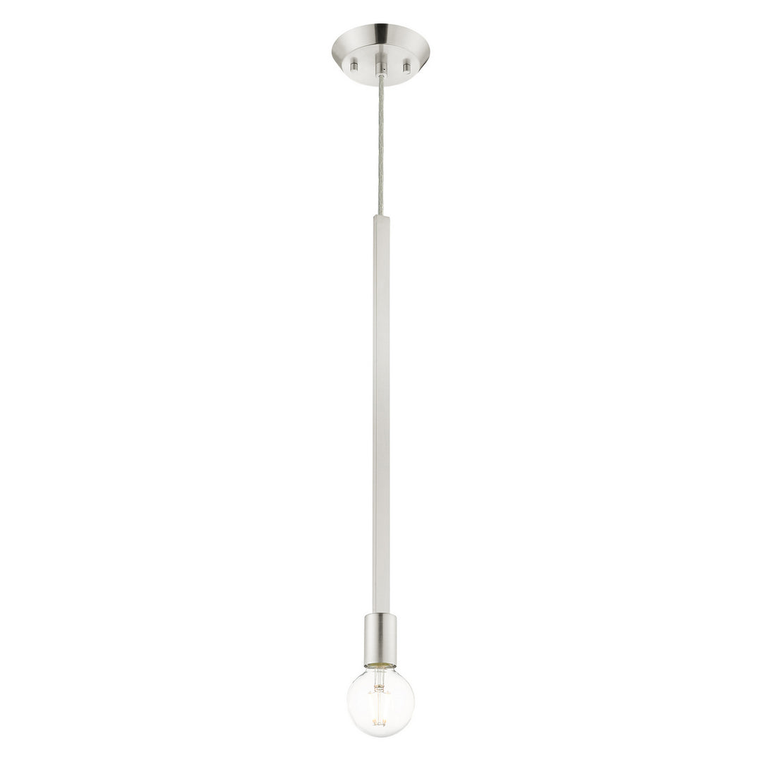 Livex Prague 45831-91 Pendant Light - Brushed Nickel