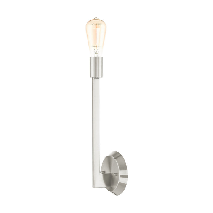 Livex Prague 45839-91 Wall Sconce Light - Brushed Nickel