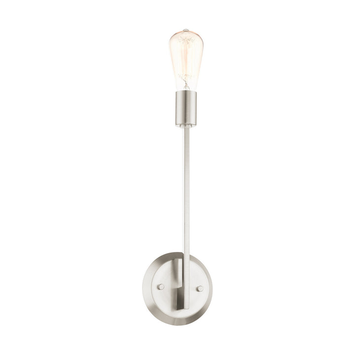 Livex Prague 45839-91 Wall Sconce Light - Brushed Nickel