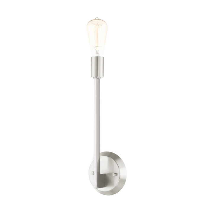 Livex Prague 45839-91 Wall Sconce Light - Brushed Nickel