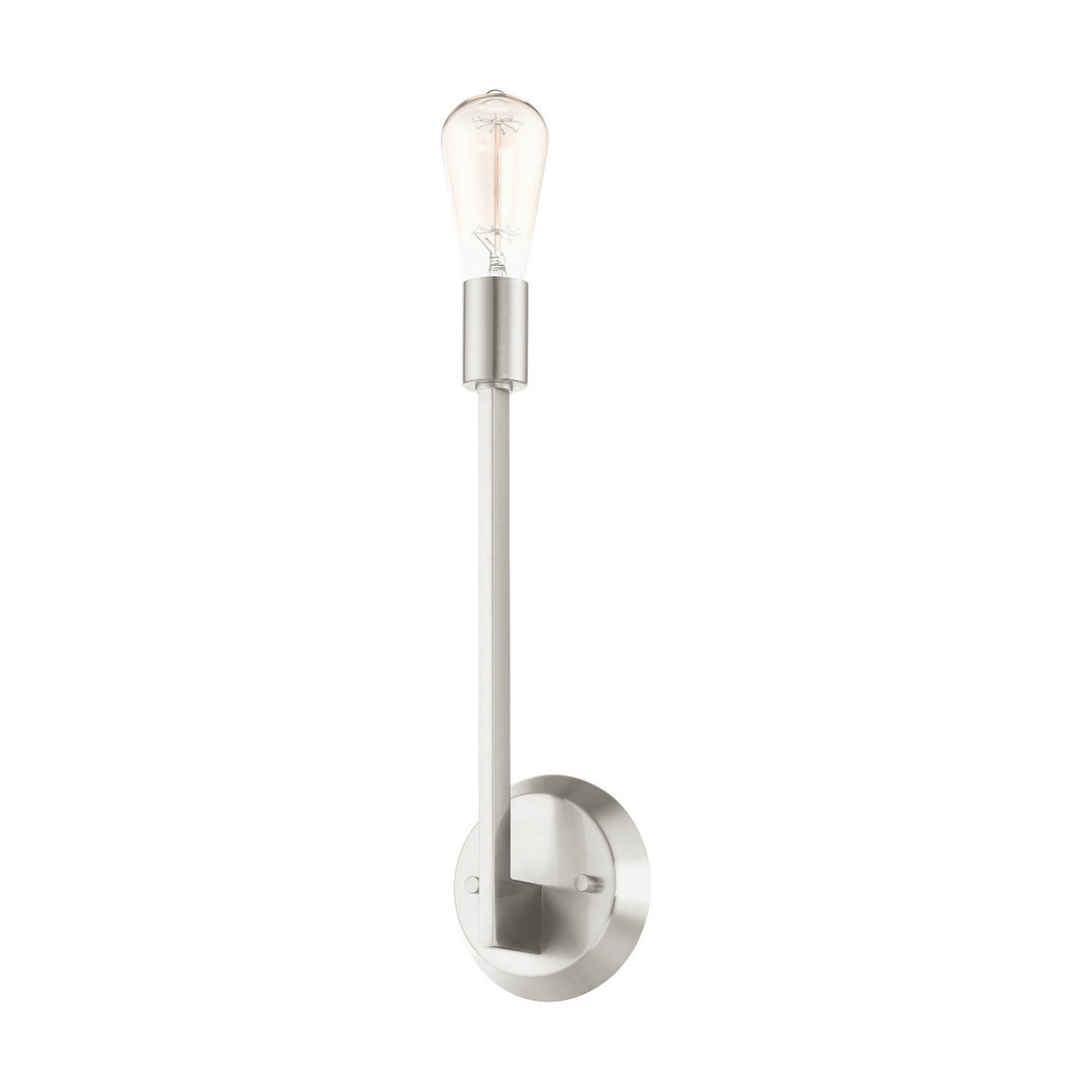 Livex Prague 45839-91 Wall Sconce Light - Brushed Nickel