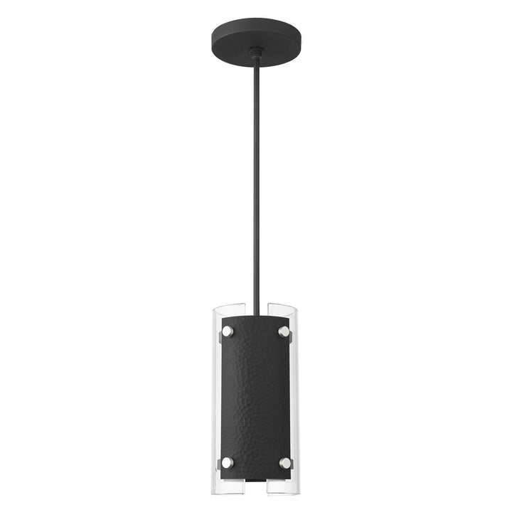 Livex Barcelona 45991-04 Pendant Light - Black w/ Brushed Nickels