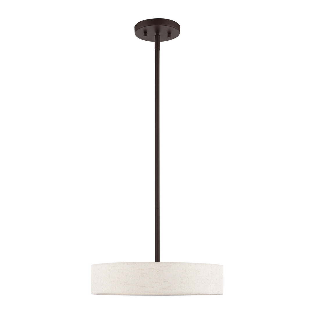 Livex Venlo 46033-07 Pendant Light - Bronze w/ Antique Brasss