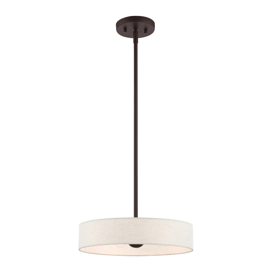 Livex Venlo 46033-07 Pendant Light - Bronze w/ Antique Brasss