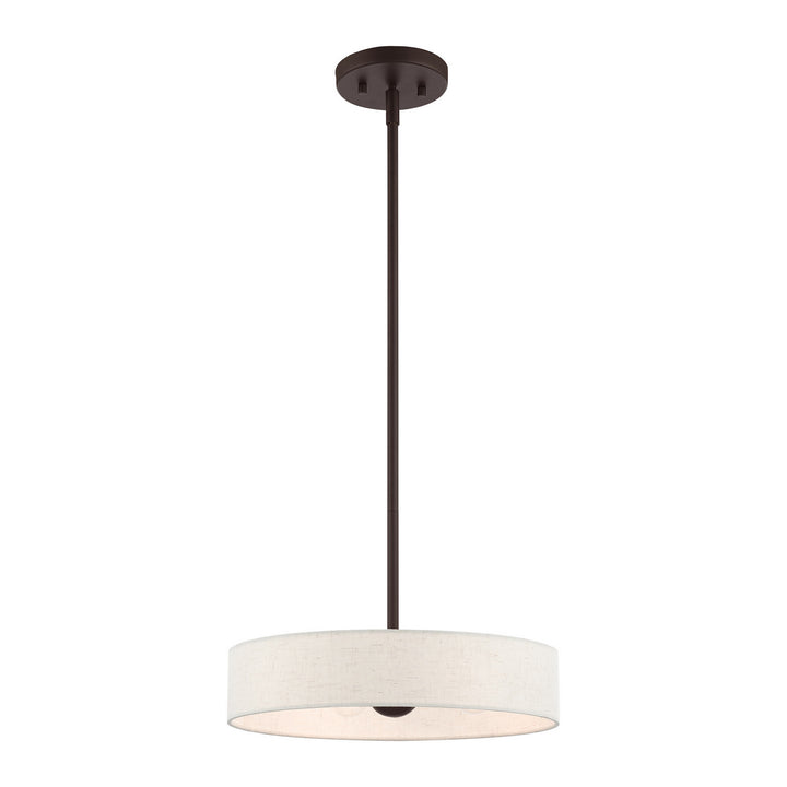 Livex Venlo 46033-07 Pendant Light - Bronze w/ Antique Brasss