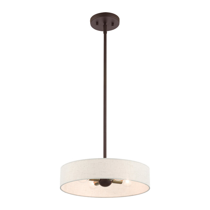 Livex Venlo 46033-07 Pendant Light - Bronze w/ Antique Brasss