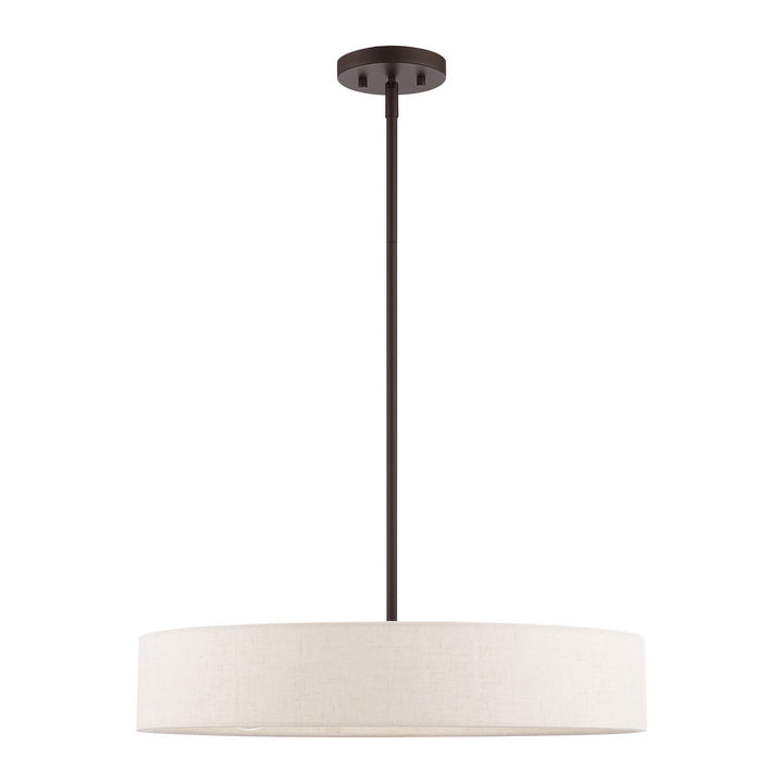 Livex Venlo 46034-07 Pendant Light - Bronze w/ Antique Brasss