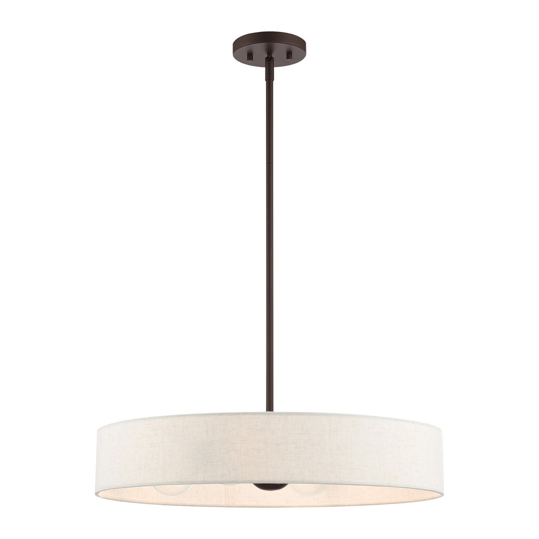 Livex Venlo 46034-07 Pendant Light - Bronze w/ Antique Brasss