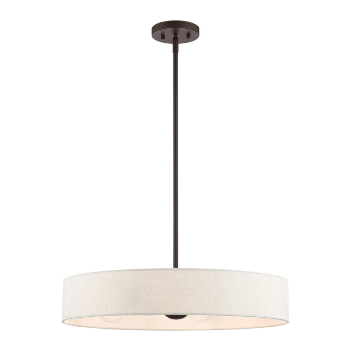 Livex Venlo 46034-07 Pendant Light - Bronze w/ Antique Brasss