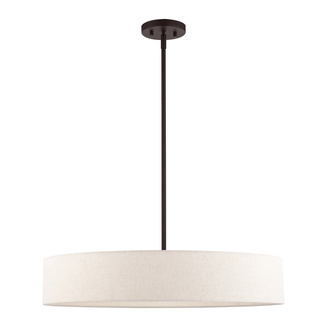 Livex Venlo 46035-07 Pendant Light - Bronze w/ Antique Brasss