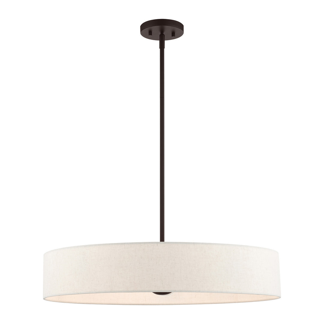 Livex Venlo 46035-07 Pendant Light - Bronze w/ Antique Brasss