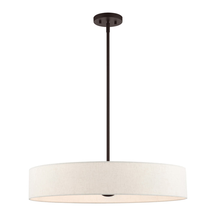 Livex Venlo 46035-07 Pendant Light - Bronze w/ Antique Brasss