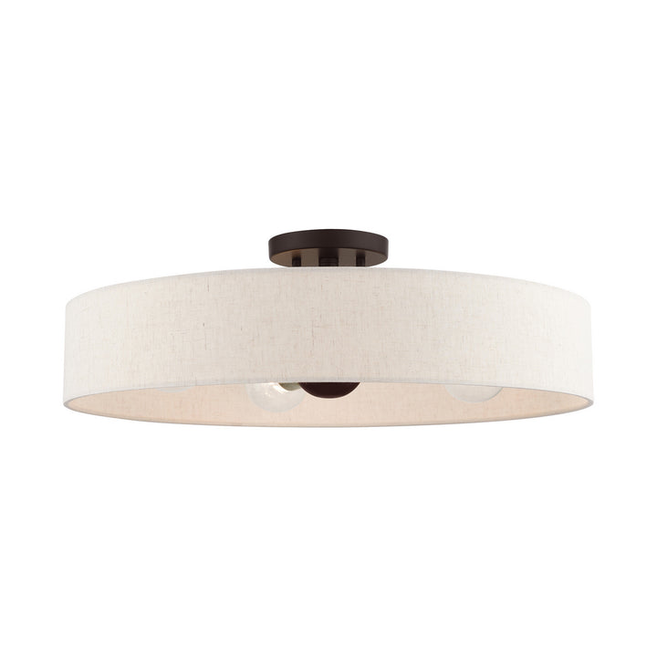 Livex Venlo 46038-07 Ceiling Light - Bronze w/ Antique Brasss