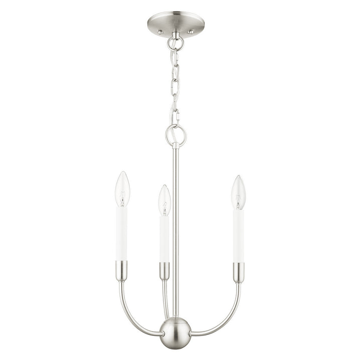 Livex Clairmont 46063-91 Chandelier Light - Brushed Nickel