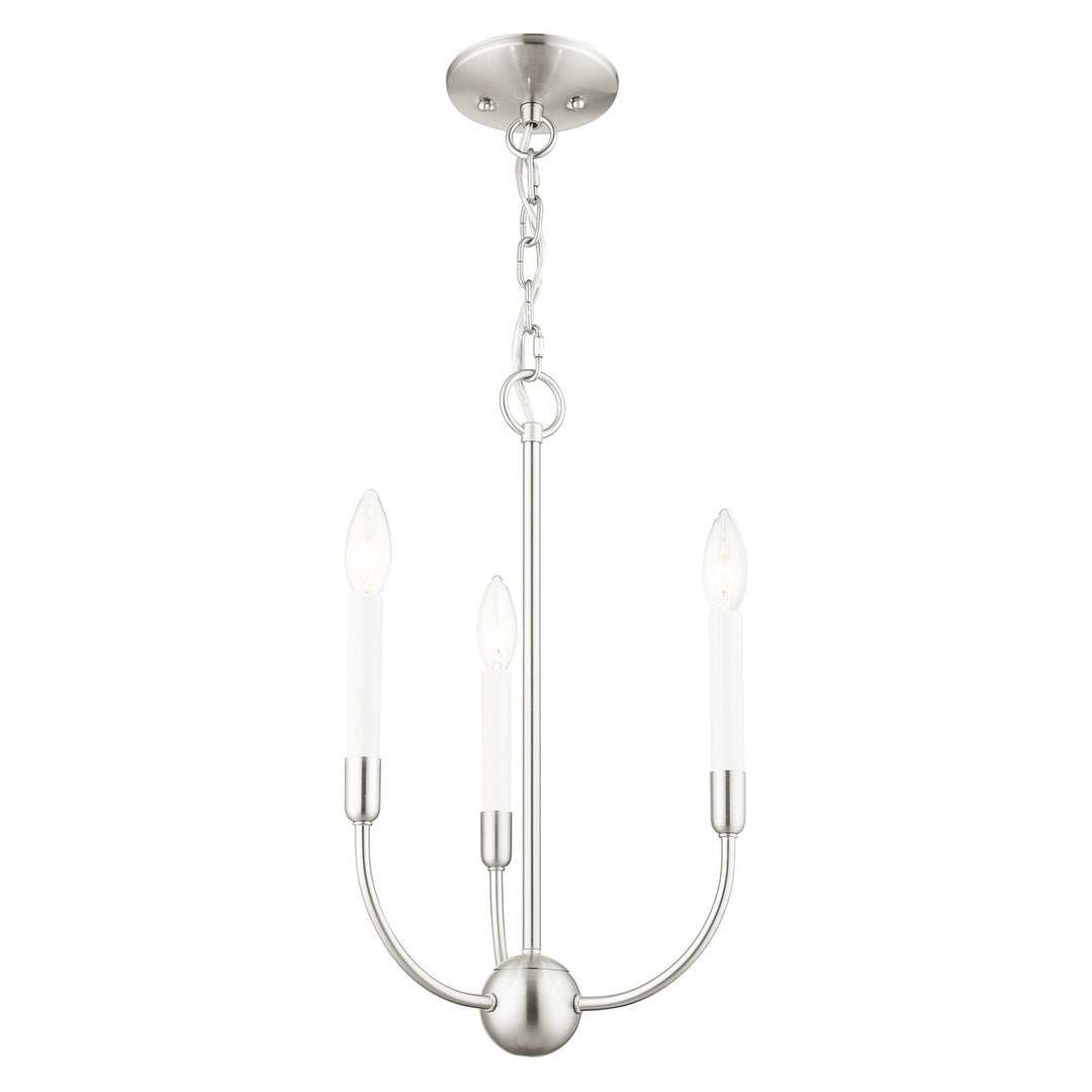 Livex Clairmont 46063-91 Chandelier Light - Brushed Nickel