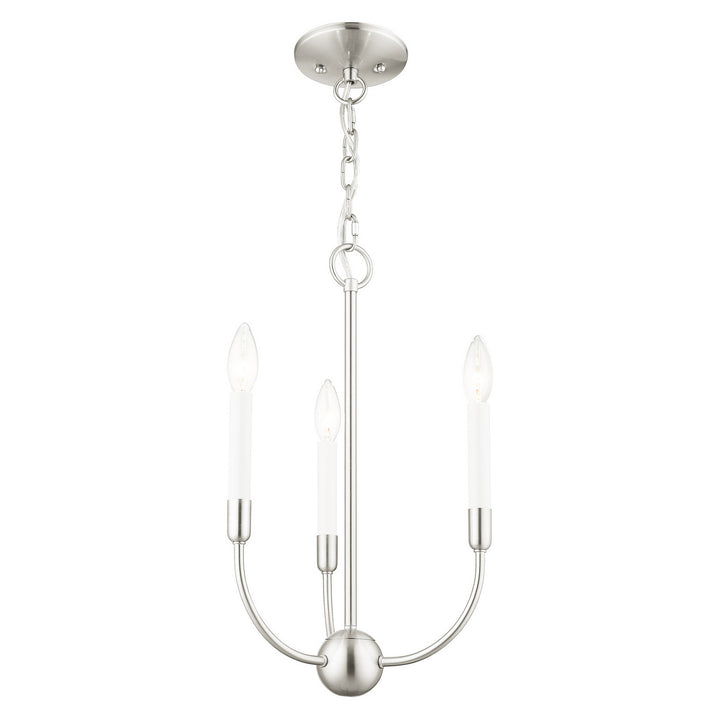 Livex Clairmont 46063-91 Chandelier Light - Brushed Nickel