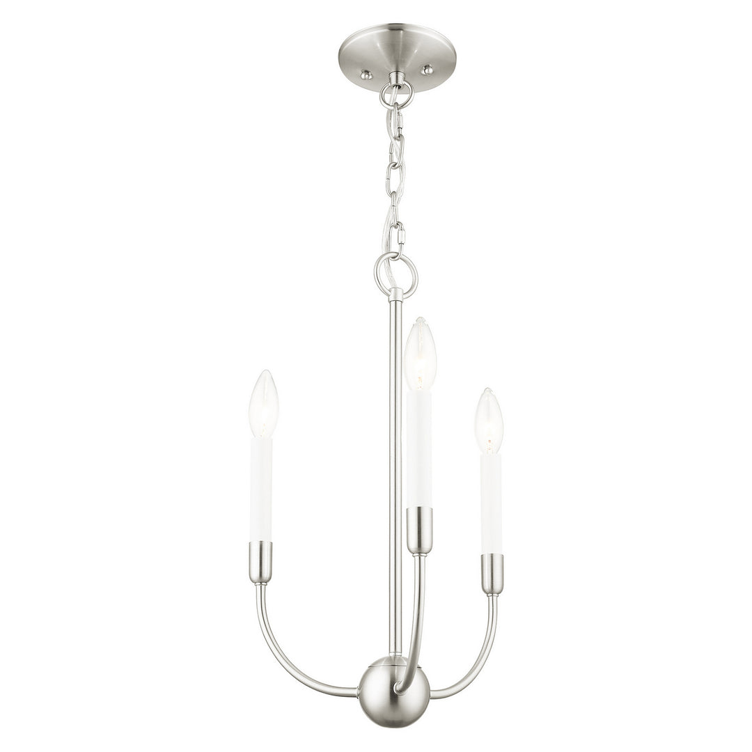 Livex Clairmont 46063-91 Chandelier Light - Brushed Nickel