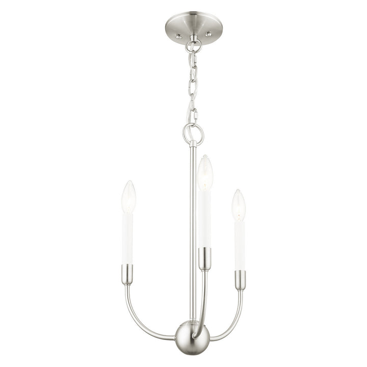 Livex Clairmont 46063-91 Chandelier Light - Brushed Nickel