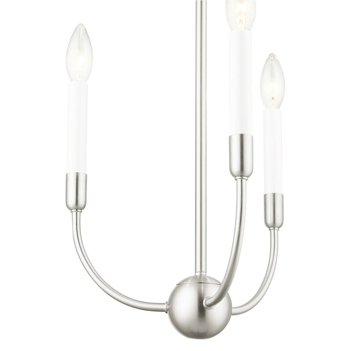 Livex Clairmont 46063-91 Chandelier Light - Brushed Nickel