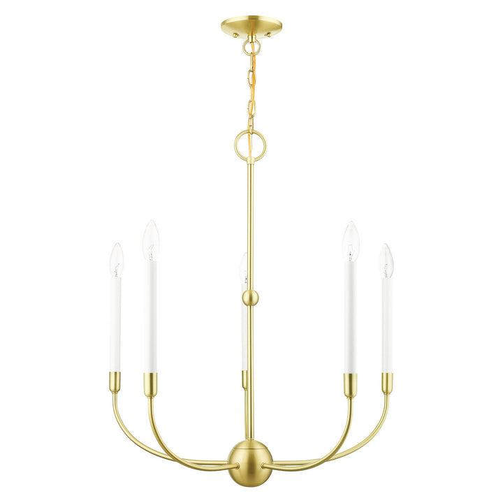 Livex Clairmont 46065-12 Chandelier Light - Satin Brass