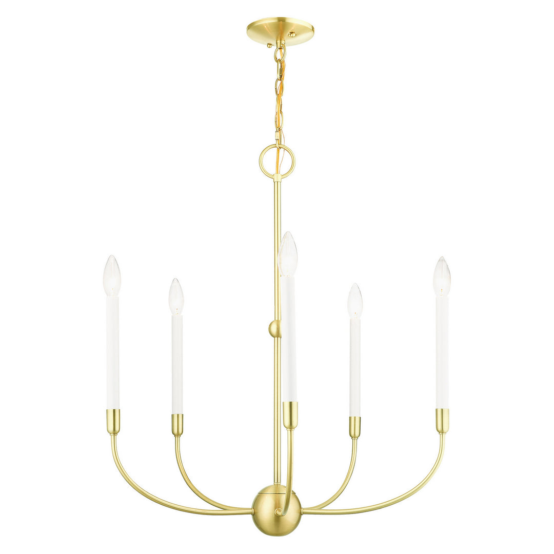 Livex Clairmont 46065-12 Chandelier Light - Satin Brass