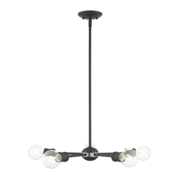 Livex Lansdale 46135-76 Pendant Light - Scandinavian Gray w/ Brushed Nickels