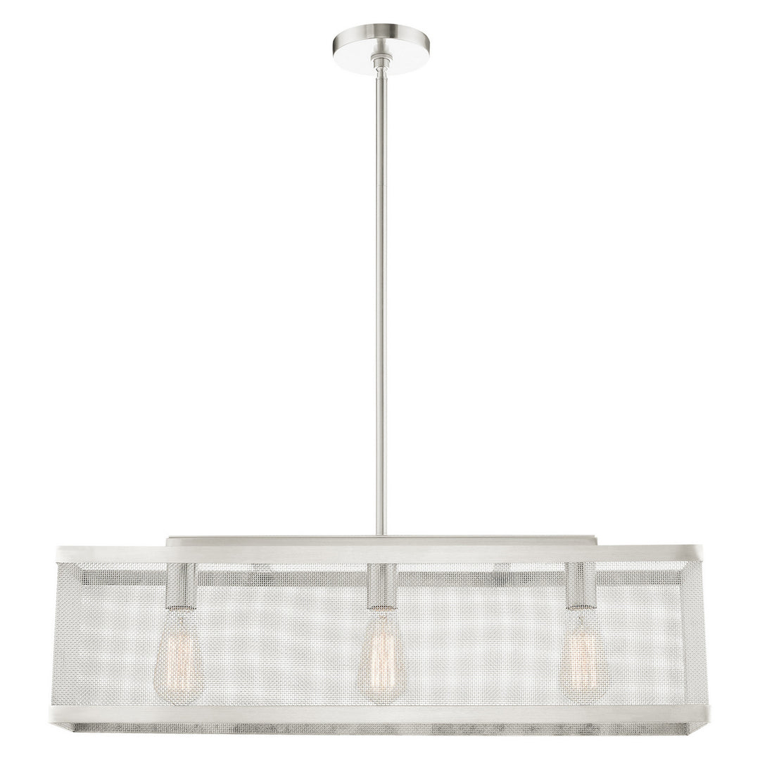 Livex Industro 46213-91 Pendant Light - Brushed Nickel