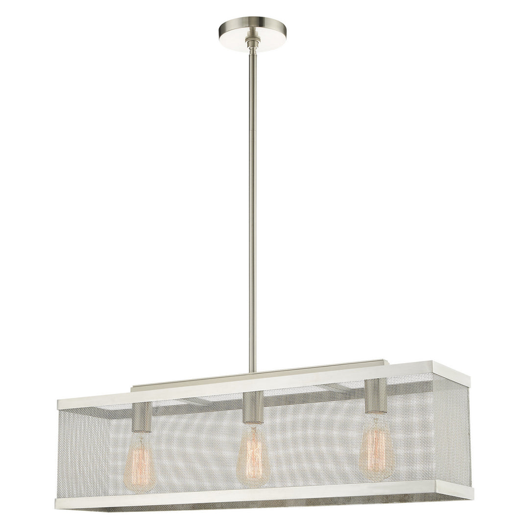Livex Industro 46213-91 Pendant Light - Brushed Nickel