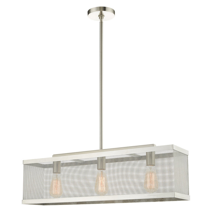 Livex Industro 46213-91 Pendant Light - Brushed Nickel
