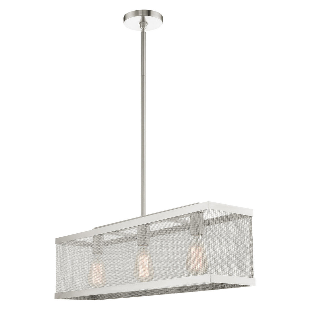 Livex Industro 46213-91 Pendant Light - Brushed Nickel