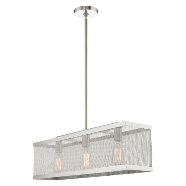 Livex Industro 46213-91 Pendant Light - Brushed Nickel