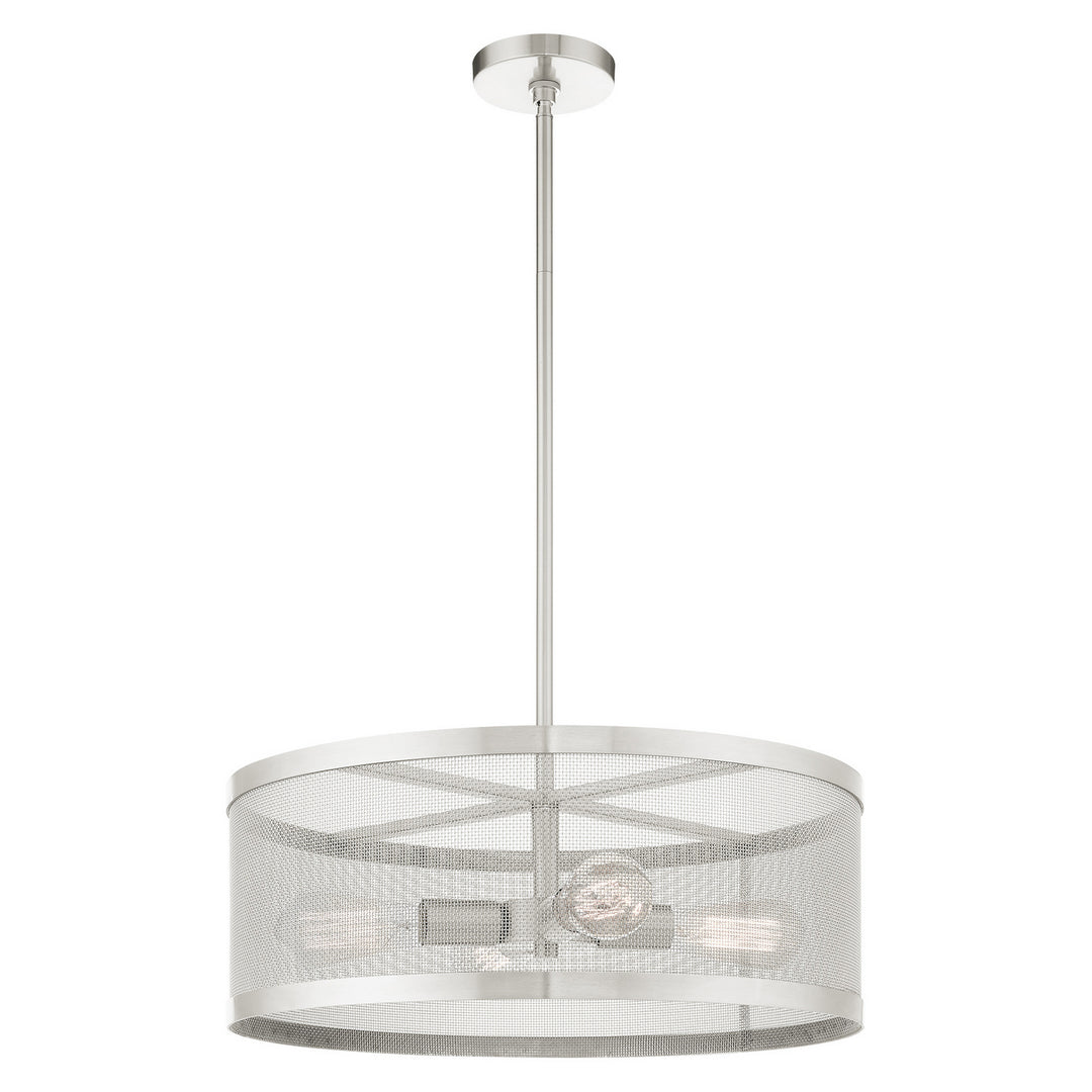 Livex Industro 46214-91 Pendant Light - Brushed Nickel