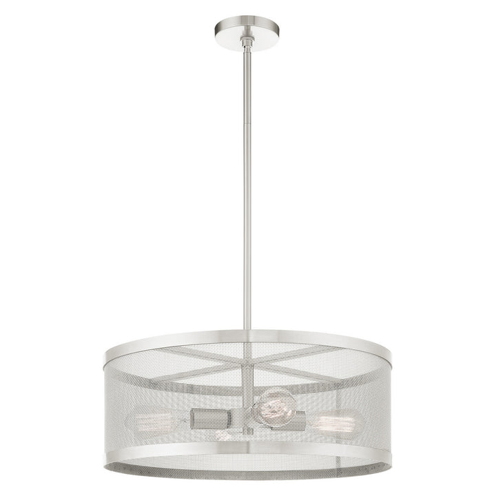 Livex Industro 46214-91 Pendant Light - Brushed Nickel