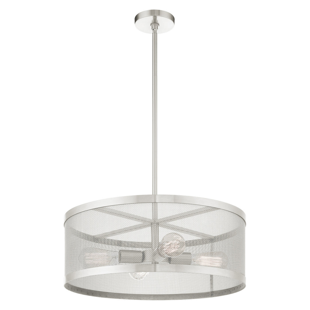 Livex Industro 46214-91 Pendant Light - Brushed Nickel
