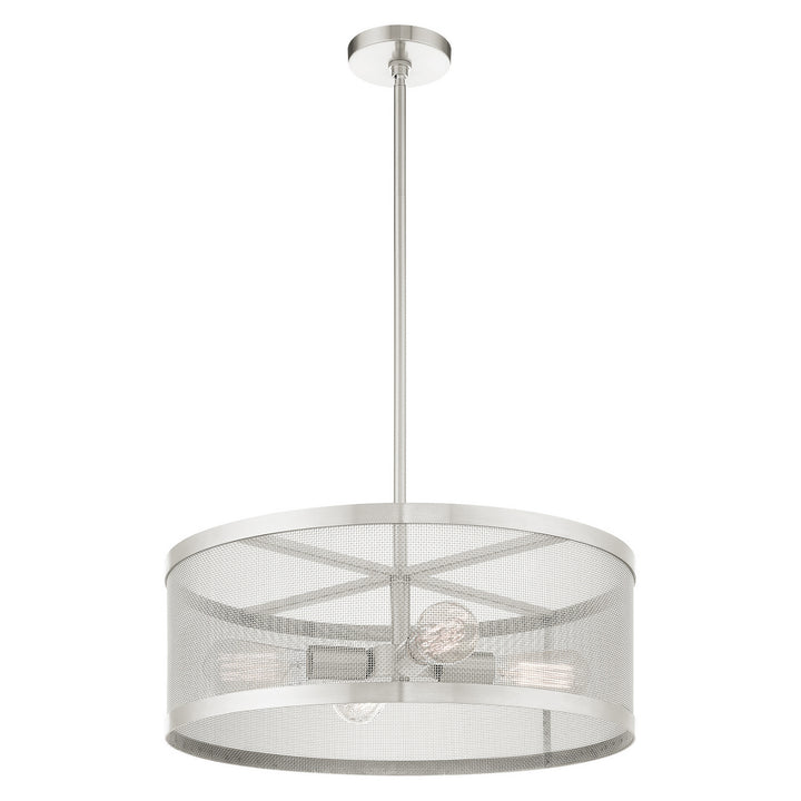 Livex Industro 46214-91 Pendant Light - Brushed Nickel